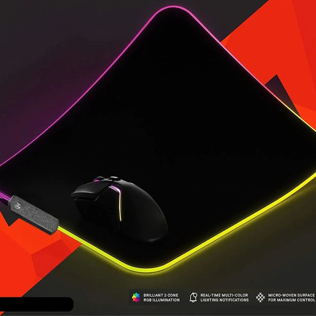 5Core RGB Gaming Mouse Mat with 12 Modes